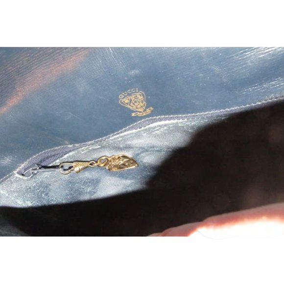 Gucci blue micro Guccissima 1955 horse-bit shoulder/crossbody - Picture 6 of 11